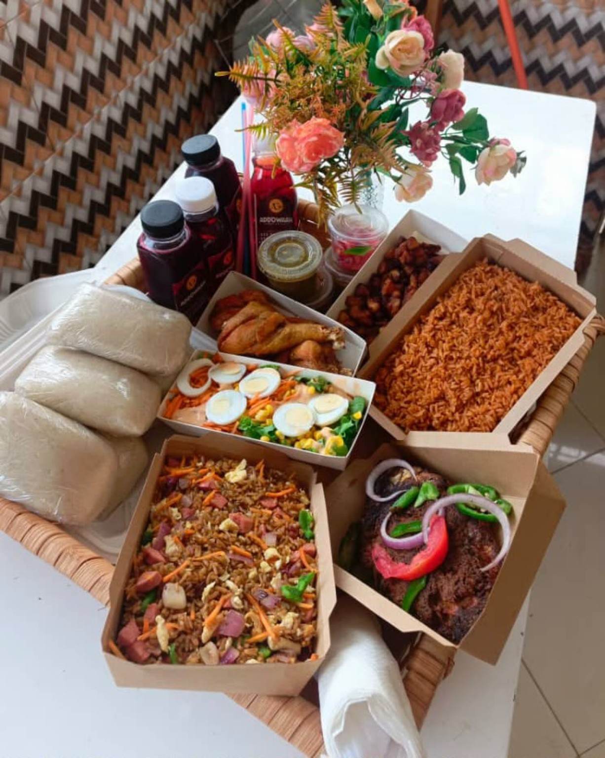 Addowaah signature food platter spread